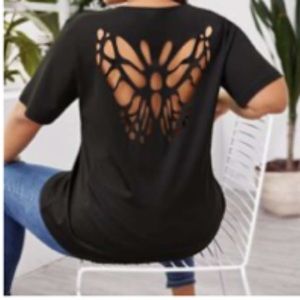 Butterfly cutout top